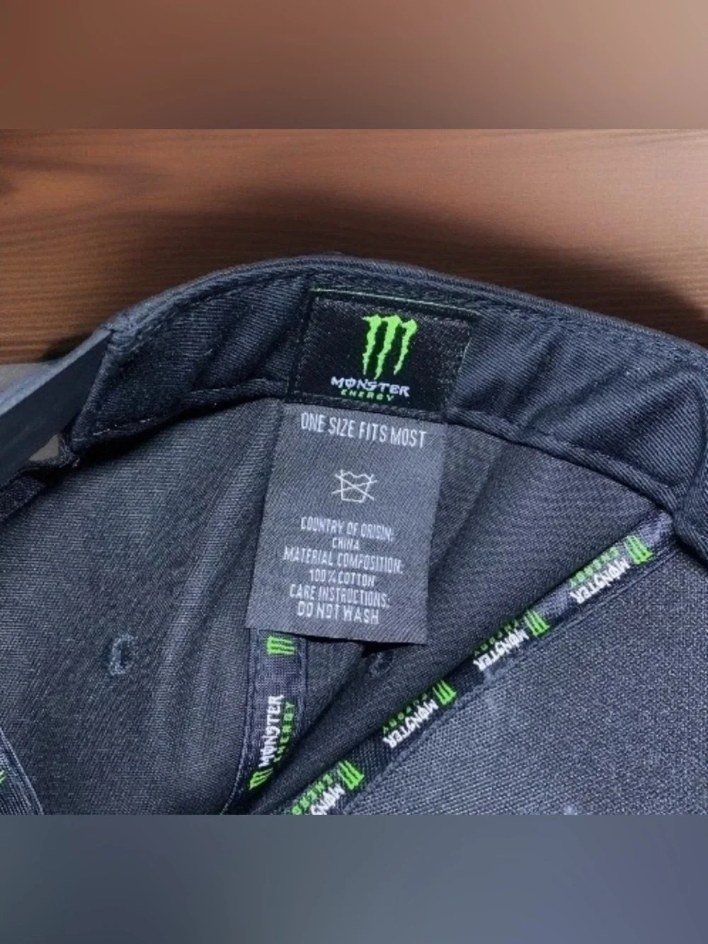 Monster Energy Men's Casual Embroidered Adjustable Flat Brim Baseball Cap Hat
